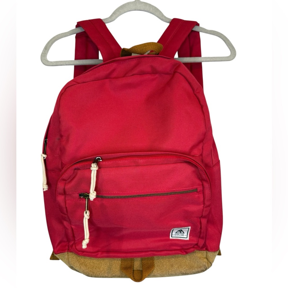 Mossimo Supply Co. Red and Tan Backpack